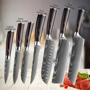 Professional Kitchen Knife Japanese Santoku Cleaver Slicing Knife Stainless Steel Boning Knife Butcher Cleaver Knife 1