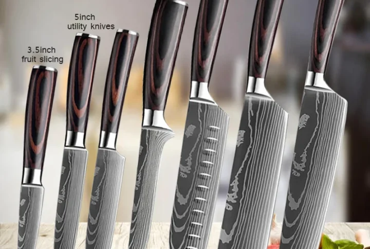 Professional Kitchen Knife Japanese Santoku Cleaver Slicing Knife Stainless Steel Boning Knife Butcher Cleaver Knife 1